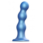 Голубая насадка Strap-On-Me Dildo Plug Balls size S - Strap-on-me - купить с доставкой в Коврове