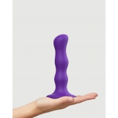 Фиолетовая насадка Strap-On-Me Dildo Geisha Balls size M - Strap-on-me - купить с доставкой в Коврове