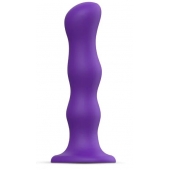 Фиолетовая насадка Strap-On-Me Dildo Geisha Balls size XL - Strap-on-me - купить с доставкой в Коврове