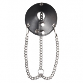 Утяжка для мошонки из искусственной кожи с цепочками PARACHUTE BALL STRETCHER - BlueLine - купить с доставкой в Коврове
