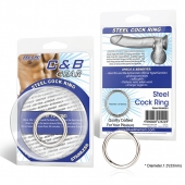 Стальное эрекционное кольцо STEEL COCK RING - 3.5 см. - BlueLine - в Коврове купить с доставкой