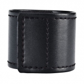 Хомут-утяжка для мошонки из искусственной кожи на липучке VELCRO BALL STRETCHER- 4 см. - BlueLine - в Коврове купить с доставкой
