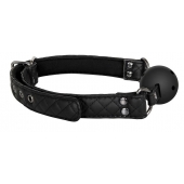 Черный кляп-шарик BALL GAG DIAMOND - Dream Toys - купить с доставкой в Коврове
