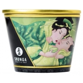 Массажная свеча Exotic Green Tea с ароматом зелёного чая - 170 мл. - Shunga - купить с доставкой в Коврове