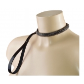 Эффектный сверкающий ошейник с поводком  Гламур - Sitabella - купить с доставкой в Коврове