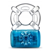 Синее эрекционное виброкольцо Pleaser Rechargeable C-Ring - Blush Novelties - в Коврове купить с доставкой
