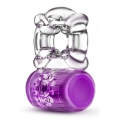 Фиолетовое эрекционное виброкольцо Pleaser Rechargeable C-Ring - Blush Novelties - в Коврове купить с доставкой