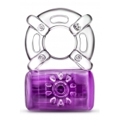 Фиолетовое эрекционное виброкольцо One Night Stand Vibrating C-Ring - Blush Novelties - в Коврове купить с доставкой