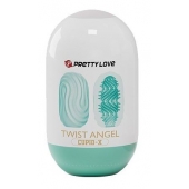 Бирюзовый мастурбатор-яйцо Twist Angel - Baile - в Коврове купить с доставкой