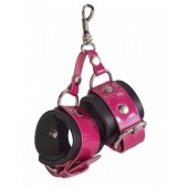 Розово-черный брелок  Наручники - Sitabella - купить с доставкой в Коврове