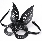 Черная ажурная маска  Зайка  с ушками - Crazy Handmade - купить с доставкой в Коврове