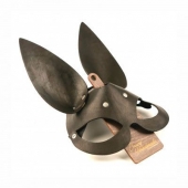 Черная гладкая маска  Зайка  с длинными ушками - Crazy Handmade - купить с доставкой в Коврове