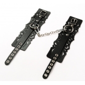 Узорчатые кожаные оковы с регулируемыми ремешками - Crazy Handmade - купить с доставкой в Коврове