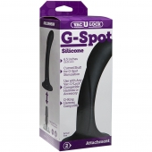 Черная изогнутая насадка Vac-U-Lock G-Spot - 16,5 см. - Doc Johnson - купить с доставкой в Коврове