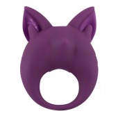 Фиолетовое перезаряжаемое эрекционное кольцо Kitten Kiki - Lola Games - в Коврове купить с доставкой