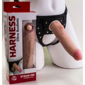 Реалистичный страпон Harness из трусиков и насадки-фаллоса - 18,5 см. - LOVETOY (А-Полимер) - купить с доставкой в Коврове