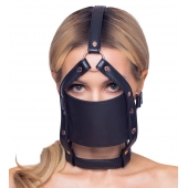 Черный намордник с кляпом-шаром Head Harness With A Gag - Orion - купить с доставкой в Коврове
