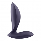 Фиолетовый анальный вибростимулятор Power Plug - Satisfyer - в Коврове купить с доставкой