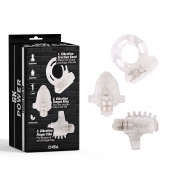 Набор из 3 прозрачных эрекционных колец с вибрацией Teasers Ring Kit - Chisa - в Коврове купить с доставкой