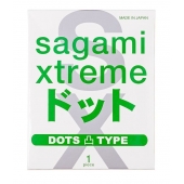 Презерватив Sagami Xtreme Type-E с точками - 1 шт. - Sagami - купить с доставкой в Коврове