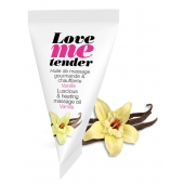 Съедобное согревающее массажное масло Love Me Tender Vanilla с ароматом ванили - 10 мл. - Love to Love - купить с доставкой в Коврове