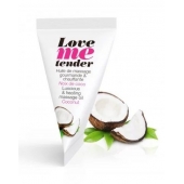 Съедобное согревающее массажное масло Love Me Tender Cocos с ароматом кокоса - 10 мл. - Love to Love - купить с доставкой в Коврове