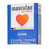 Презервативы с пупырышками Masculan Dotted - 3 шт. - Masculan - купить с доставкой в Коврове