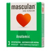 Презервативы анатомической формы Masculan Anatomic - 3 шт. - Masculan - купить с доставкой в Коврове