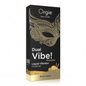 Съедобный гель Dual Vibe Pina Colada с эффектом вибрации и вкусом коктейля пина колада - 15 мл. - ORGIE - купить с доставкой в Коврове