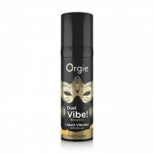Съедобный гель Dual Vibe Pina Colada с эффектом вибрации и вкусом коктейля пина колада - 15 мл. - ORGIE - купить с доставкой в Коврове