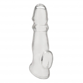 Прозрачная насадка для пениса Girthy Penis Enhancing Sleeve Extension - 17,1 см. - BlueLine - в Коврове купить с доставкой