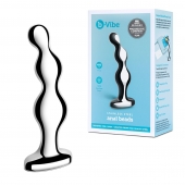 Стальной анальный фаллоимитатор для простаты Stainless Steel Anal Beads - 13 см. - b-Vibe - в Коврове купить с доставкой