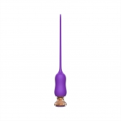 Фиолетовый тонкий стимулятор Nipple Vibrator - 23 см. - I-MOON - купить с доставкой в Коврове