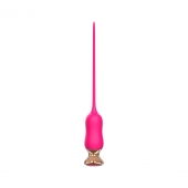 Розовый тонкий стимулятор Nipple Vibrator - 23 см. - I-MOON - купить с доставкой в Коврове