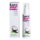 Съедобное согревающее массажное масло Love Me Tender Cocos с ароматом кокоса - 100 мл. - Love to Love - купить с доставкой в Коврове
