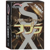 Суженные к основанию презервативы Sagami Xtreme COBRA - 3 шт. - Sagami - купить с доставкой в Коврове