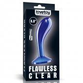 Синяя анальная втулка Flawless Clear Prostate Plug 6.0 - 15 см. - Lovetoy - в Коврове купить с доставкой