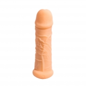 Телесный фаллоудлинитель Extra Size Bubbles - 15,5 см. - Lola Games - в Коврове купить с доставкой