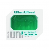 Зеленый мастурбатор-стимулятор Tenga Uni Emerald - Tenga - в Коврове купить с доставкой