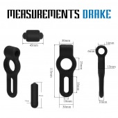 Черное двойное эрекционное виброкольцо Rooster Drake - Velv or - в Коврове купить с доставкой