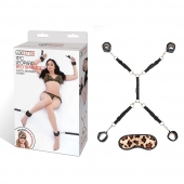 Леопардовая фиксация на матрас для рук и ног Classic Bedspreader - Lux Fetish - купить с доставкой в Коврове