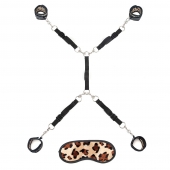 Леопардовая фиксация на матрас для рук и ног Classic Bedspreader - Lux Fetish - купить с доставкой в Коврове