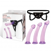 Тренировочный набор с тремя насадками Pegging Training Set - Lux Fetish - купить с доставкой в Коврове