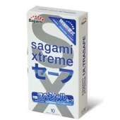 Презервативы Sagami Xtreme Ultrasafe с двойным количеством смазки - 10 шт. - Sagami - купить с доставкой в Коврове