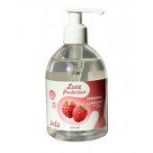 Лубрикант на водной основе Love Protection Raspberry с ароматом малины - 300 мл. - Lola Games - купить с доставкой в Коврове
