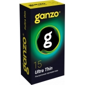 Прозрачные ультратонкие презервативы Ganzo Ultra thin - 15 шт. - Ganzo - купить с доставкой в Коврове