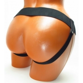 Трусики для страпона коричневого цвета - БДСМ Арсенал - купить с доставкой в Коврове