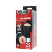 Двусторонний мастурбатор REALSTUFF 2 IN 1 HUMMER MOUTH   VAGINA - ротик и вагина - Dream Toys - в Коврове купить с доставкой