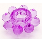 Мягкая фиолетовая гелевая насадка - Toyfa Basic - в Коврове купить с доставкой
