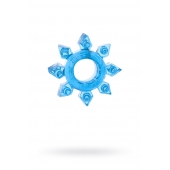 Голубая гелевая насадка-звезда - Toyfa Basic - в Коврове купить с доставкой